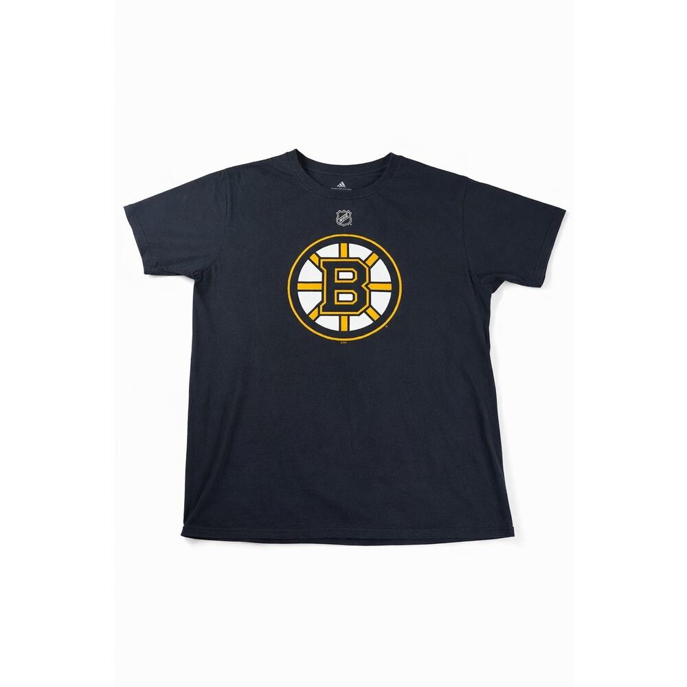 Adidas Boston Bruins Pastrnak #88 NHL T-Shirt Men’s Large Black Hockey Tee